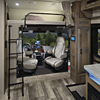Cab-Over bunk with a 50” x79” sleeping area.