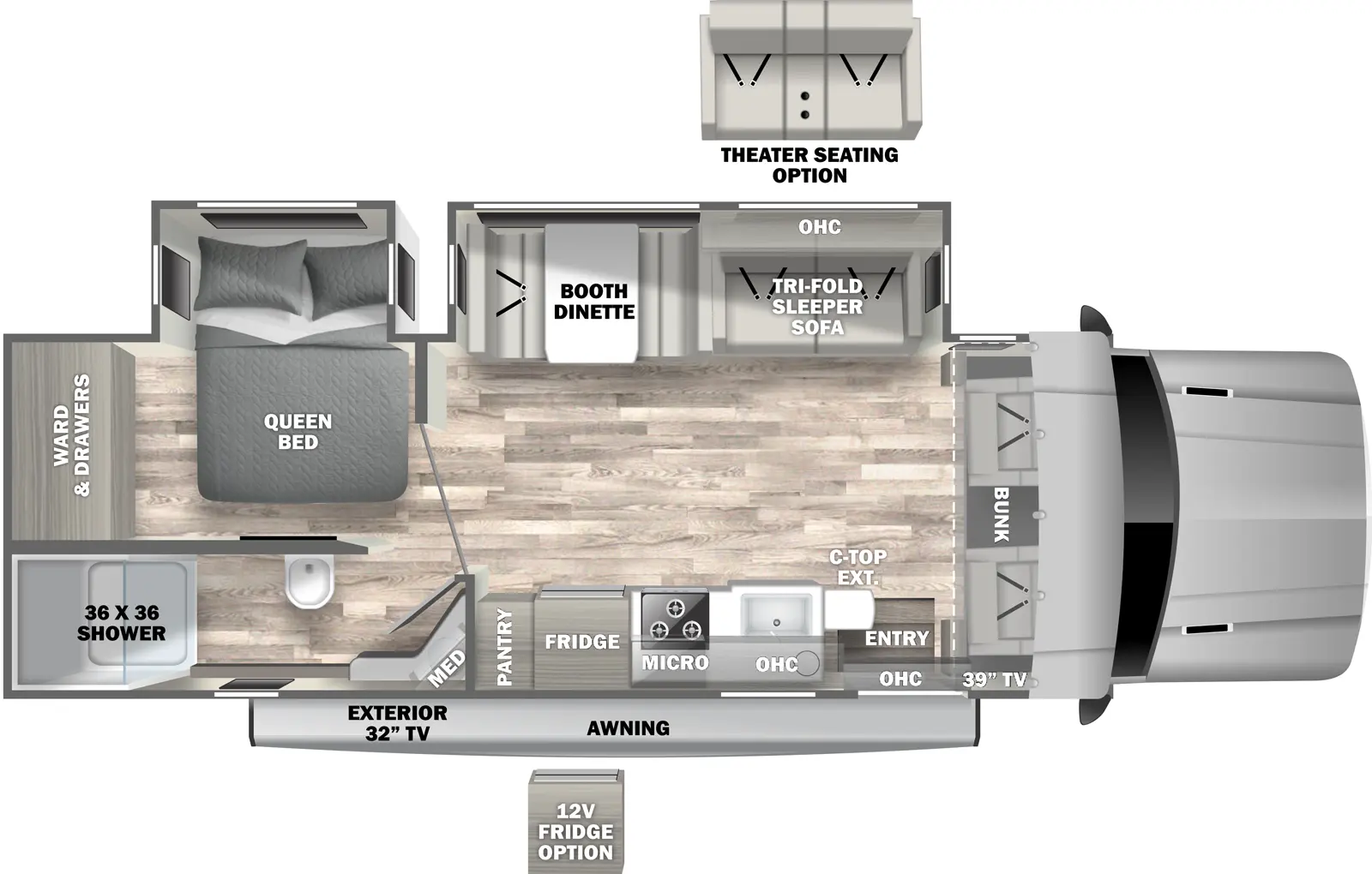 Isata 5 30FW Floorplan - Dynamax RV