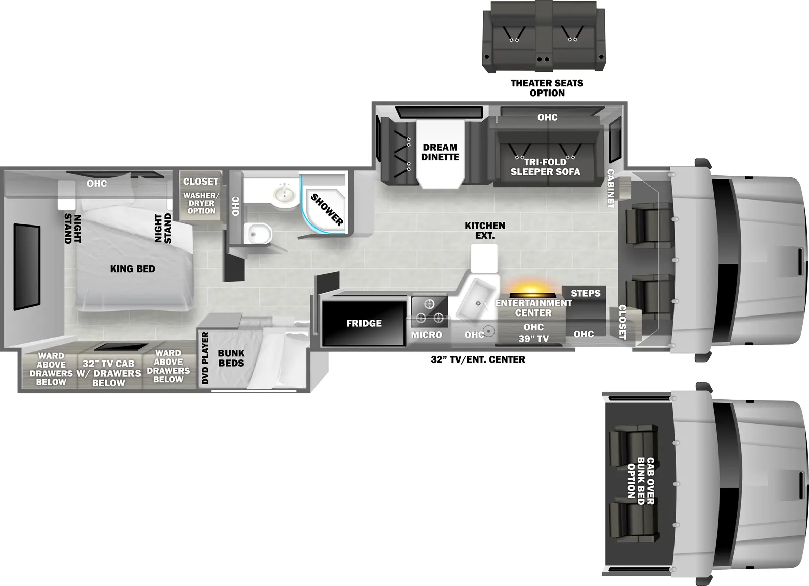 2025 DynaQuest XL 3700BD Floorplan - Dynamax RV